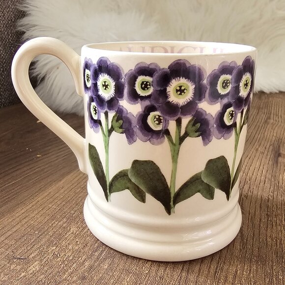 RARE!! Emma Bridgewater Half Pint Mug Auricula - Picture 2 of 5